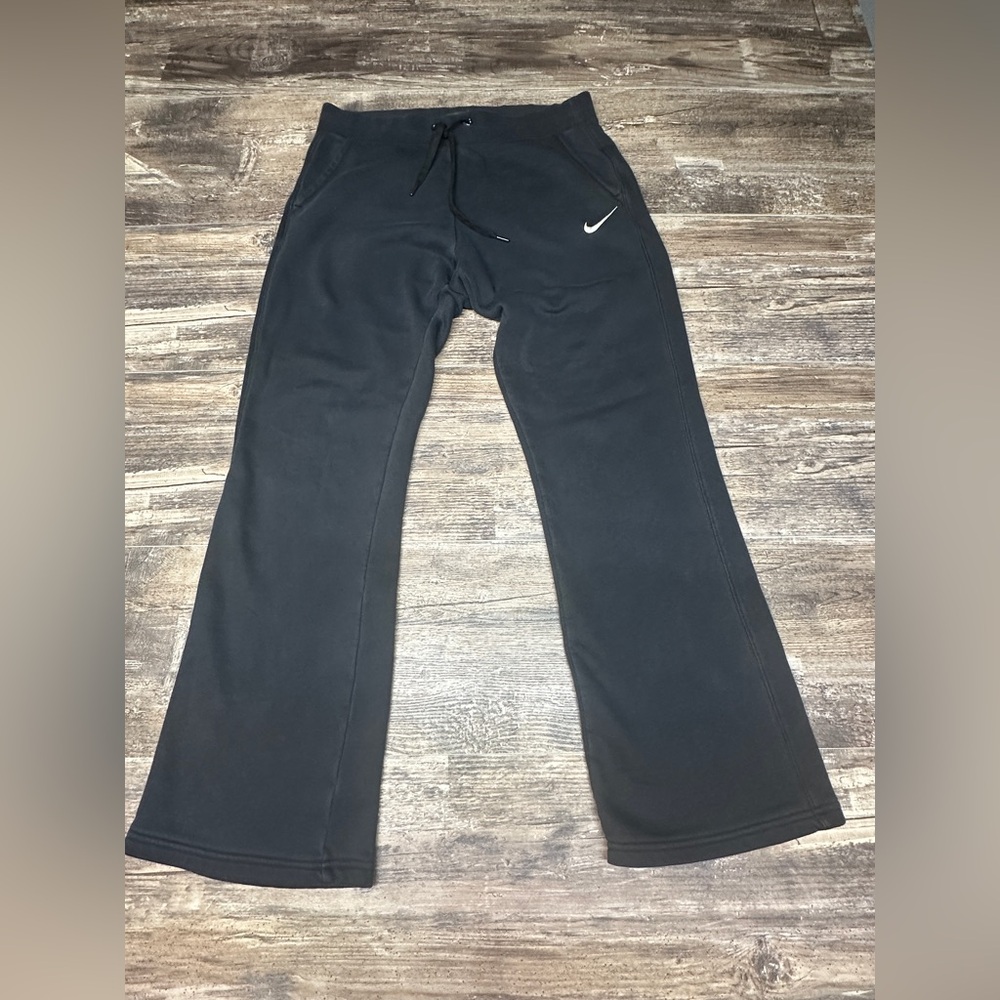 Nike Fleece Sweatpants - Size Small - Black - Logo Jogger Pants - GUC